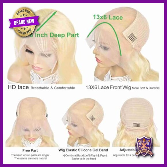 30 Inch Human Hair Lace Front Wig 13x6 HD Lace Brazilian Straight